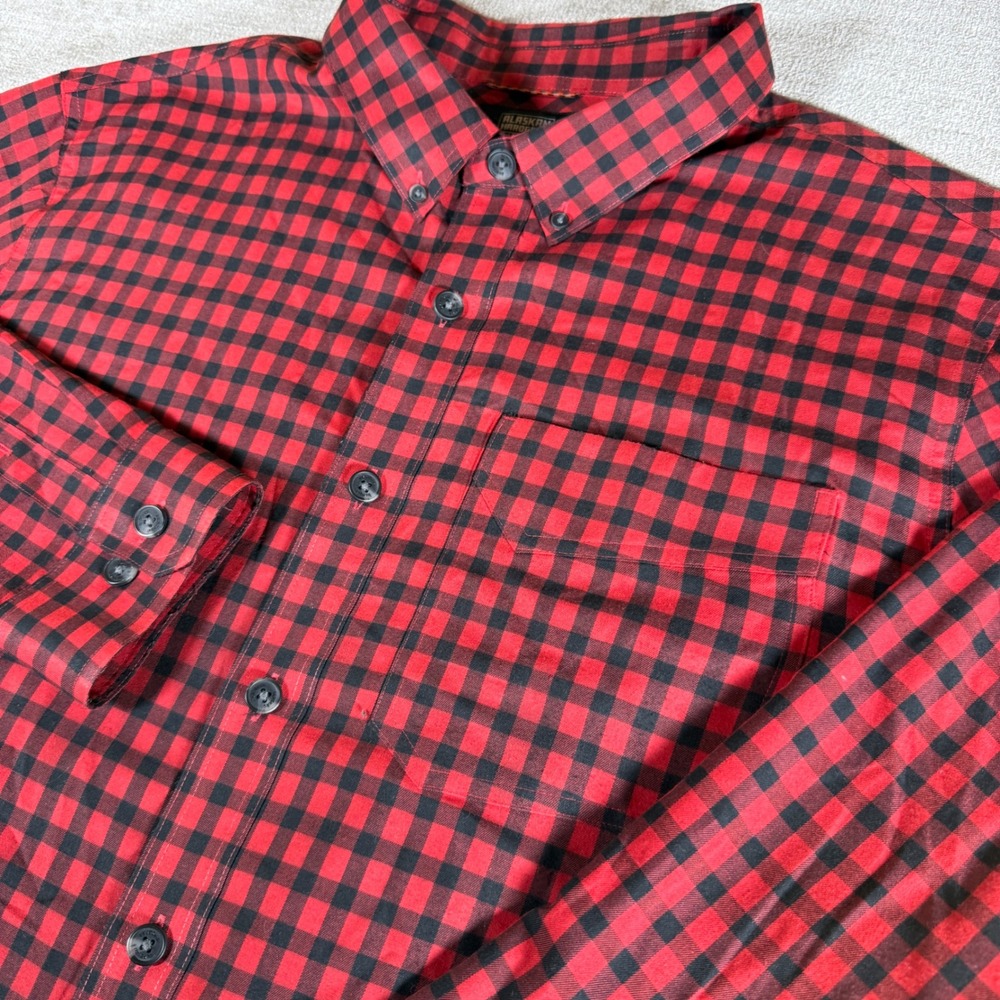 NEW Alaskan Hardgear L/S Shirt Mens 2XL Red Buffalo Plaid Standard Fit 53802